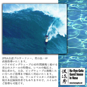 サーフィンスクール無料チケット（１名様分）　波流月 　