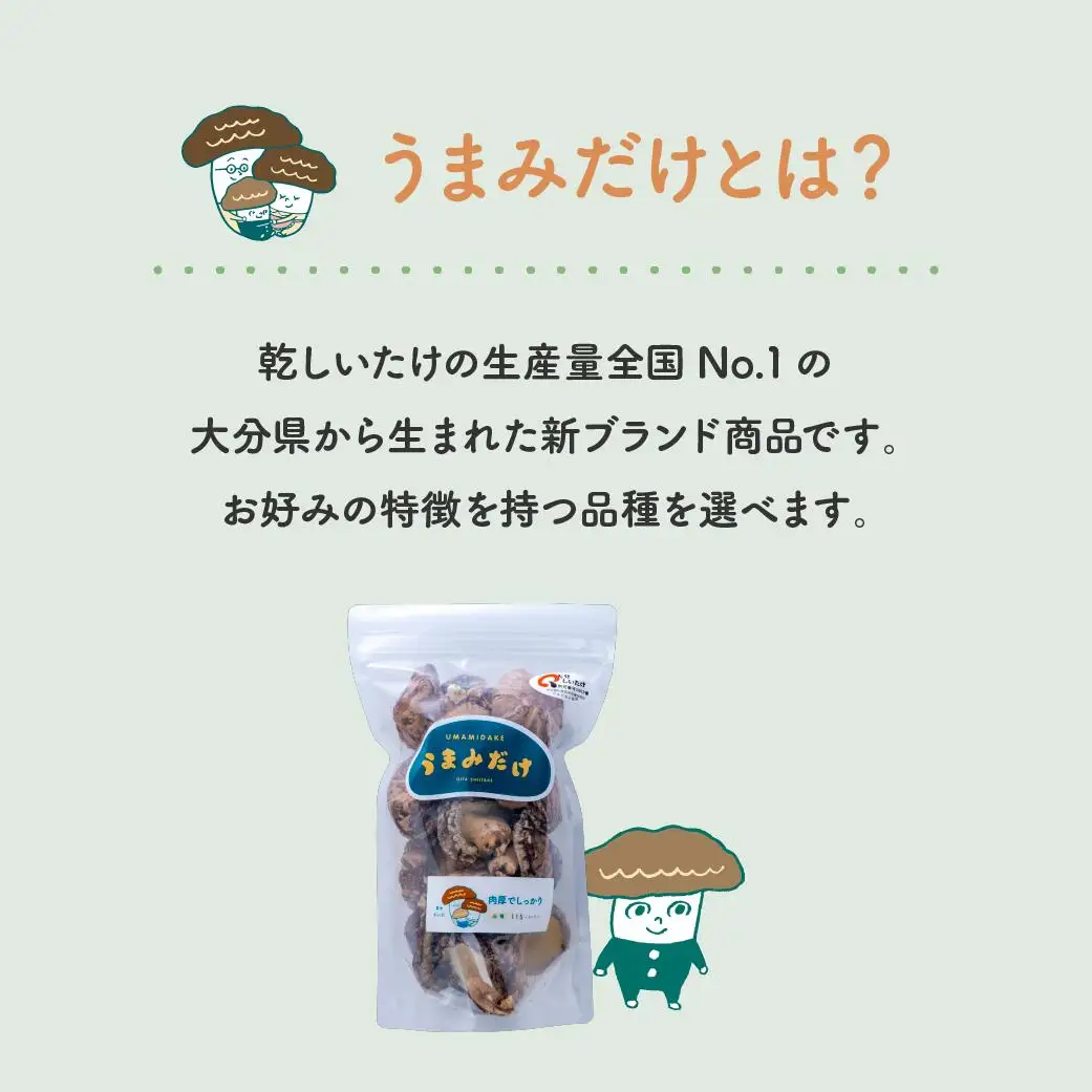 乾し椎茸セット360g【大分県新ブランドうまみだけ240、こつぶ椎茸】 | 豊後高田市 しいたけ