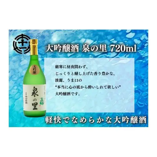 [蔵元直送] 特別な日に楽しむ大吟醸酒 2本飲み比べセット (泉の里・尚仁沢)｜日本酒 地酒 お酒 大吟醸 飲み比べ ギフト 