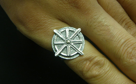 Water wheel ring ウォーター ホイール リング ｜ 指輪 水車 シンプル 細身 合わせやすい シルバー アクセサリー 水車 925 ハンドメイド 選べる サイズ ジュエリー アクセ ファッション 人気 ギフト プレゼント 年末年始 お中元 お歳暮 内祝い 快気祝い