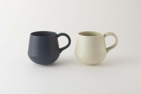 【おうちでカフェタイム】 SOJI マグカップ 330cc ペア【KIHARA】有田焼 カフェ 藍 茶 シンプル かわいい ほっこり 2人用 ペアセット 2個セット 食器 うつわ 器 結婚祝い ギフト 電子レンジ対応 キハラ A30-638