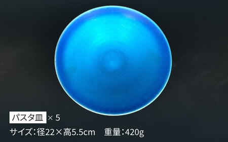 【美濃焼】 パスタ皿 5点 セット (マット) 【東山窯】食器 深皿 [TDU019]