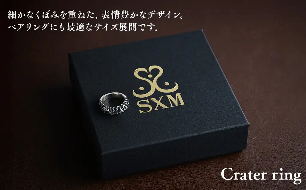 Crater ring クレーター リング ｜ 指輪 シンプル 細身 合わせやすい シルバー アクセサリー 925 ハンドメイド 選べる サイズ ジュエリー アクセ ファッション 人気 ギフト プレゼント 年末年始 お中元 お歳暮 内祝い 快気祝い