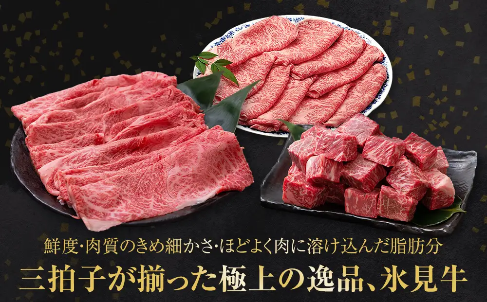 A4ランク以上！氷見牛ロースのすき焼き用肉 470g 〈冷凍〉