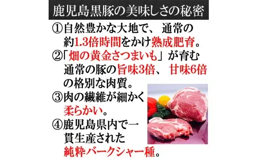 【25-28】鹿児島黒豚厚切りロースとんかつ 150g×3枚　スエヒロ家
