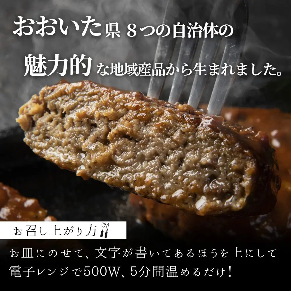 大分の恵み ハンバーグ 1.6kg (160g×10個) | 豊後高田市 ハンバーグ