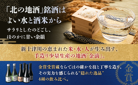 【金滴酒造】日本酒6本セット(各300ml)【1500303】