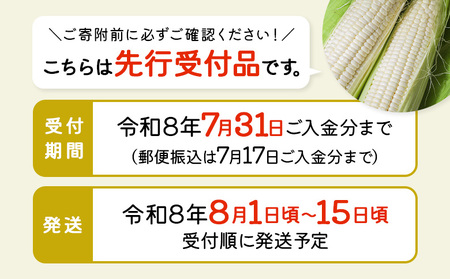 【先行受付】 スイートコーン（ホワイト）5kg【令和8年8月1日頃～15日頃発送】【1201902】