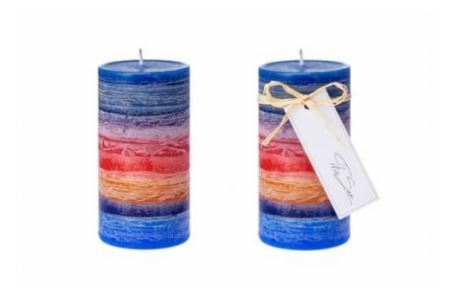 気仙沼の海をイメージしたキャンドル SHIBITACHI Round Candle（S）1個 [Nr.12（ともしびプロジェクト） 宮城県 気仙沼市 20563594]