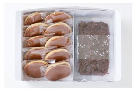 おうちでどら焼きセット 10個分 つぶあん [御菓子司いさみや 宮城県 気仙沼市 20563607]