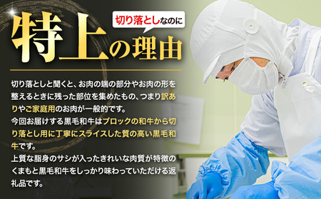 くまもと黒毛和牛 ウデ・モモ 特上 切り落とし 1000g 牛肉 冷凍 《30日以内に出荷予定(土日祝除く)》冷凍庫 個別 取分け 小分け 個包装 モモ スライス 肉 お肉 しゃぶしゃぶ すき焼き A5 A4 