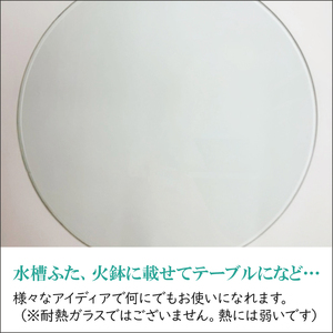 【直径280mm 厚さ５mm】プレート丸ガラス 透明 ガラス 円形 ディスプレイにオススメ♪ 【花器 花瓶 おしゃれ 食器 インテリア 水槽 丸板ガラス 送料無料 水戸市】（GS-1）