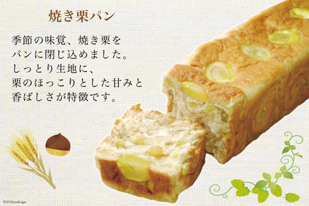 【季節限定】焼き栗パン入り八ヶ岳ブレッド 3本セット [六曜舎 山梨県 韮崎市 20742716]