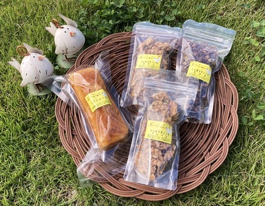 八ヶ岳グラノーラと手作りケーキ（レモンケーキ）セット　ケーキ グラノーラ 菓子 詰合せ レモンケーキ 1本 八ヶ岳グラノーラ プレーン きなこ カカオ 3種 各100g セット 手作り 八ヶ岳 健康食品 ギフト 人気 バレンタイン チョコ以外 ホワイトデー お返し [h001]