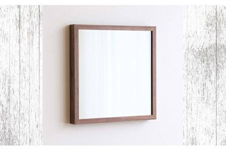 府中家具　Mirror SANO　42×42　ウォールナット No.609-01