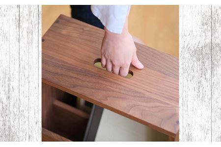 府中家具　スツールにもなる収納ラック　オーク No.616-02