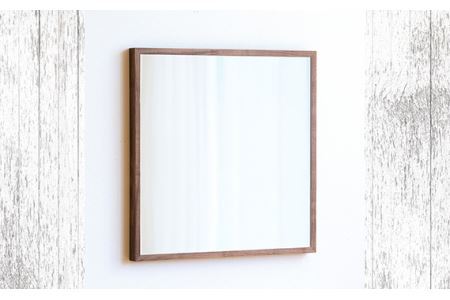 府中家具　Mirror SANO　70×70　ウォールナット No.623-01