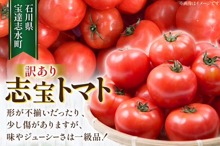 【 訳あり 】志宝トマト 大玉 約 2kg [モアショップヤマモト 石川県 宝達志水町 38601138]