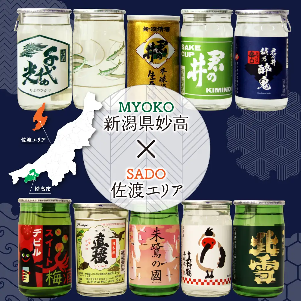 新潟県妙高飲み比べカップ酒セット(佐渡エリア) 10種 詰め合わせ