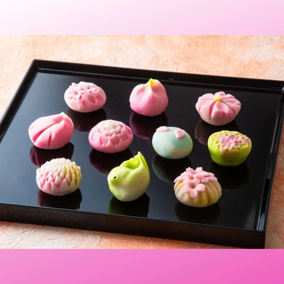 【スイーツ】ずーっと、眺めていたくなりますが、お早目にお召し上がりください。「夢菓子工房ことよ」季節の練り切り菓子 春篇10個