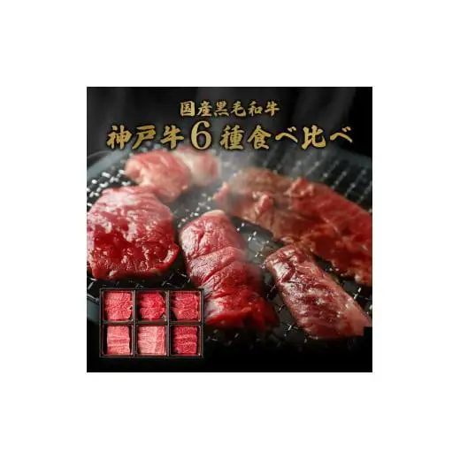 【和牛セレブ】神戸牛６種の希少部位焼肉食べ比べ500g≪重箱入り≫[967]