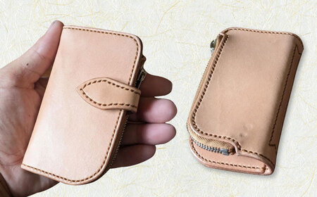 多機能 キーケース  / 牛革 小銭入れ カード入れ 革製品 / 大村市 / 銀職庵水主[ACZH004]