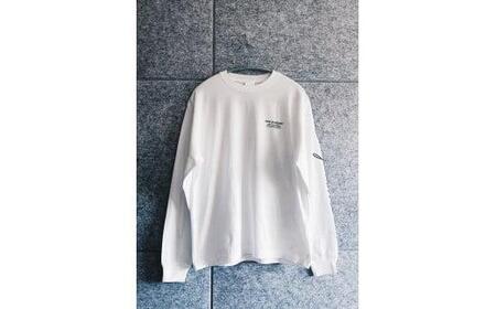 いわき市発D2Cブランド「yourmood」　NEWSTANDARD　ロングスリーブTシャツ　WHITE_S