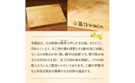 くにさき六郷舎の銀杏のまな板2枚組・通 _29019B