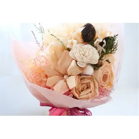 美作ヒノキのカンナ屑ブーケ_花・観葉植物 造花・プリザーブドフラワー 花 _【1444660】