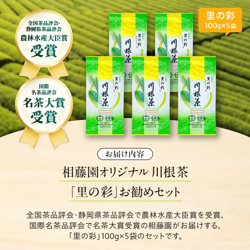 16-4 お茶 茶葉 静岡 煎茶 /相藤園オリジナル　川根茶「里の彩」お勧めセット