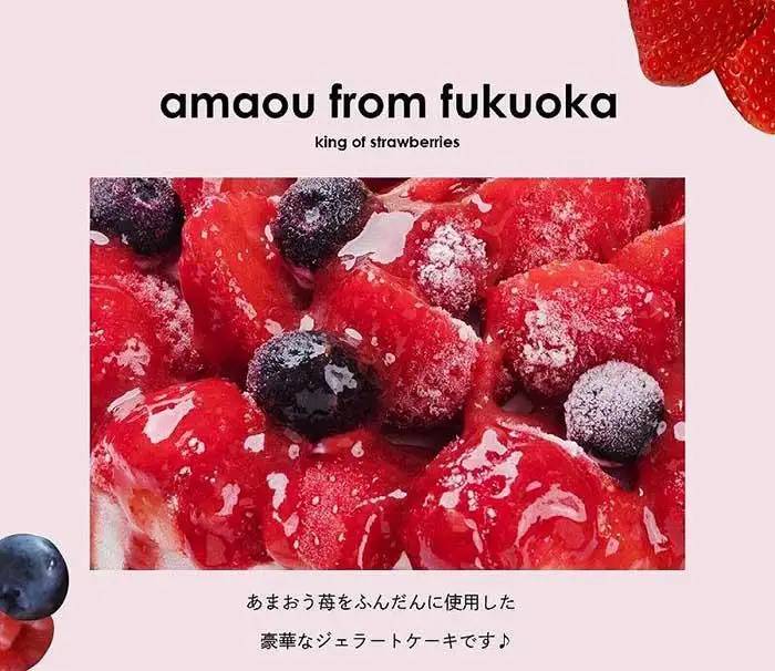 【福岡市】あまおう苺ゴロゴロジェラートアイスケーキ 1個（5号 15cm径）ストロベリーフィールズ | アイス アイスケーキ 冷凍 スイーツ デザート ジェラート 5号 おすすめ 人気 ギフト プレゼント 福岡市 返礼品