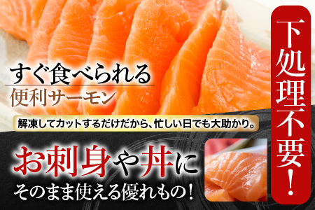 お刺身ほたて貝柱300g×2P＆お刺身トラウトサーモン2～3P(計800g) B-09101