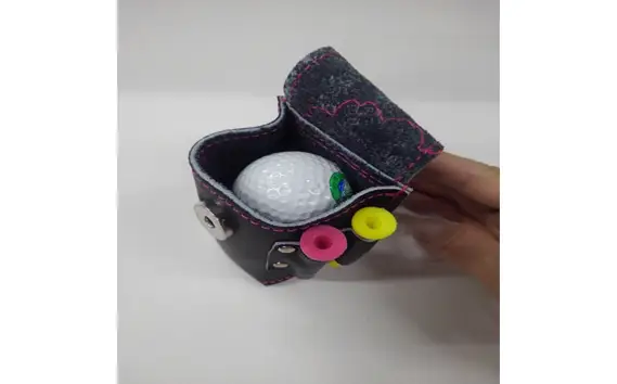 グローブの革製　多機能ゴルフボールケース BKP No.093