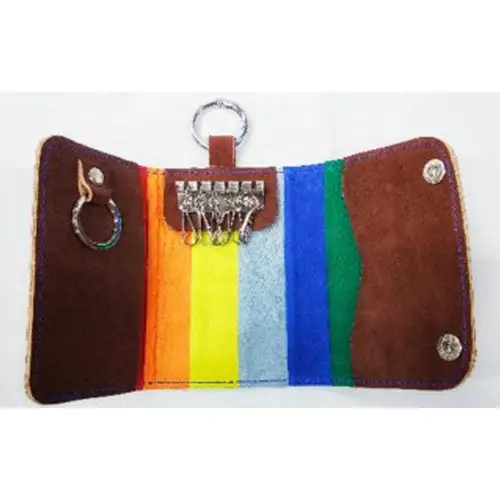 野球グローブの革製 手作り 三つ折りキーケースCBL No.159