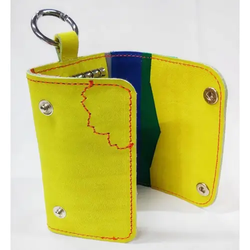 野球グローブの革製 手作り 三つ折りキーケースYPK No.160