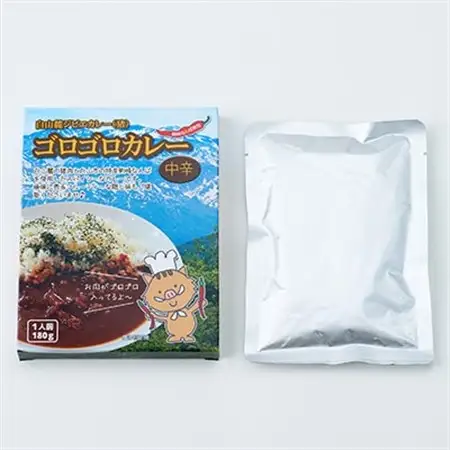 白山麓ジビエ(猪)ゴロゴロカレー(180g×3個入り)_惣菜・加工品 レトルト    惣菜・加工品 カレー  _【1083567】