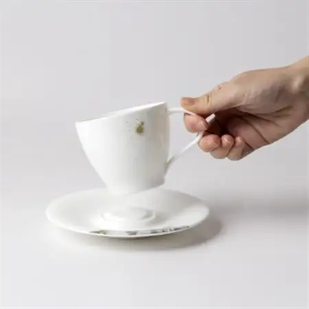 【NIKKO】ペアカップ＆ソーサーセット 「墨の瞬・煌」《ニッコー食器》(11115-CC00)_雑貨・日用品 グラス・カップ 食器 _【1381148】