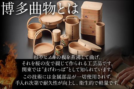 【博多伝統工芸】だえん弁当箱（小）日本製 弁当箱