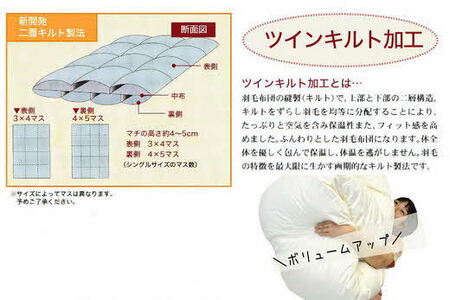 ザ・羽毛ふとん/布団 睡眠 寝具 ふとん 【251-000046-10】【55-1】