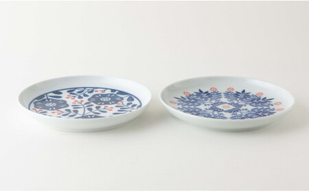 【かさねて収納♪多用途うつわ】HANA 取皿 径15cm 4枚セット【KIHARA】有田焼 器 うつわ 食器 皿 取皿 小皿 ケーキ皿 パン皿 プレート サラダプレート かわいい 昭和 レトロ 食洗機対応 キハラ A35-369