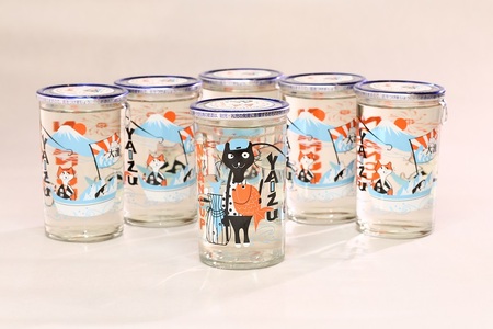 a10-988　2025年2月以降配送 にゃんカップ 180ml 焼津 純米吟醸 6本セット 日本酒