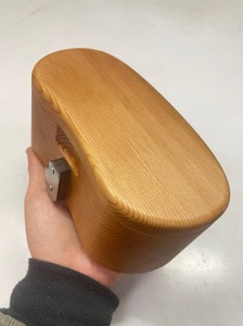 木製 黒鯛 餌箱 L1 累計600個 300g 660ml 金属ﾜﾝﾀｯﾁ 名入れ刻印無料  ﾍﾁ釣り 受注生産 mi0037-0026