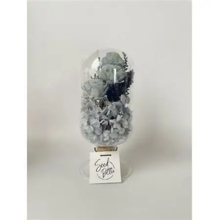【青系】天球bottle flowers　Lsize_花・観葉植物 造花・プリザーブドフラワー 花 _【1308097】