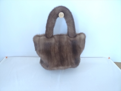 ミンクリアルファーBag 本物毛皮バッグ 〈丹波市〉 ファーバッグ 鞄