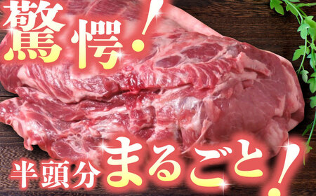 【6回定期便】豚帝 肩ロース ブロック (半頭分) 約2kg【KRAZY MEAT(小田畜産)】[ZCP124]