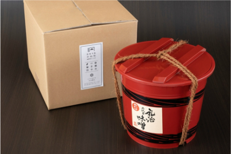 二代目礼治味噌「あわせ」化粧樽入り（4kg）・通 _29068A