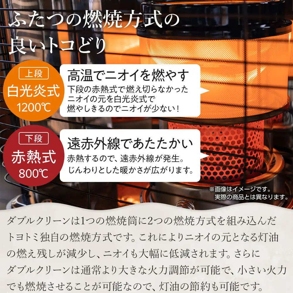 トヨトミ「反射形石油ストーブ RC-S2824(W:ホワイト)」