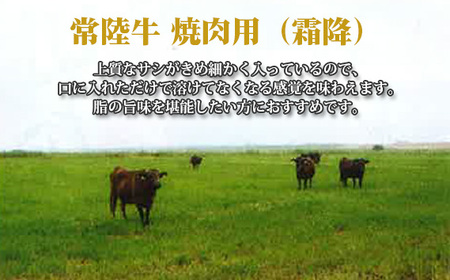 【常陸牛】焼肉用（霜降）約400g＜茨城県共通返礼品＞ No.441