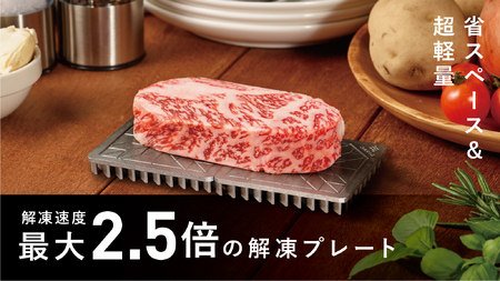 B279　OMRIQ PLATE（オムリック プレート） 【解凍プレート 解凍皿 自然解凍 時短 早い 挟んで使う BBQ 肉 冷凍 大阪 八尾市】