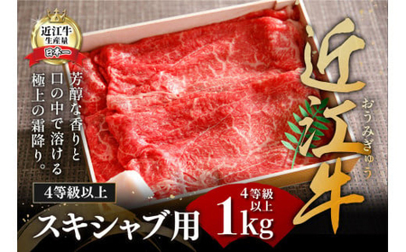  近江牛 すき焼き しゃぶしゃぶ 1kg 折箱入り 【H008W】 近江牛 牛肉すき焼き
